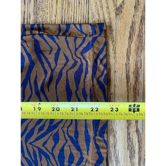 Rachel Comey Brown Blue Zebra Blouse Top Shirt Women's Size Small - Picture 8 of 9